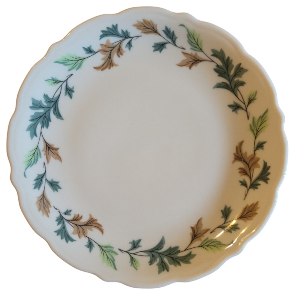 1 Vtg 1964 Syracuse China Restaurant Ware Kingswood Scalloped Leaves Salad Plate